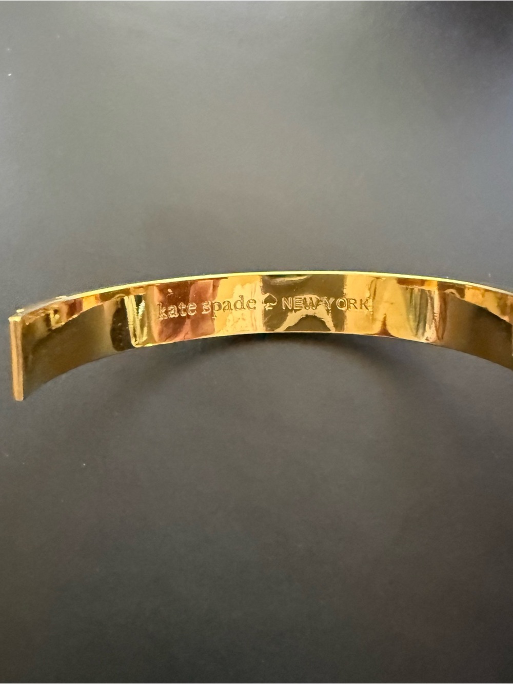 Kate Spade New York Pink & Gold Enamel Bangle - Ooh La La EUC - Picture 6 of 10